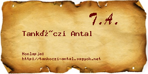 Tankóczi Antal névjegykártya