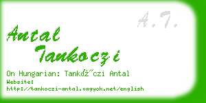 antal tankoczi business card